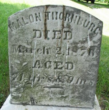 Malon Thornburg tombstone